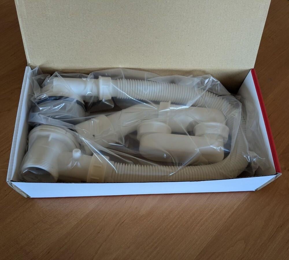 Сифон для ванны Koer BD-04-05 полуавтоматический с переливом без ревизии 1 1/2" Черный (KR5443) - фото 2