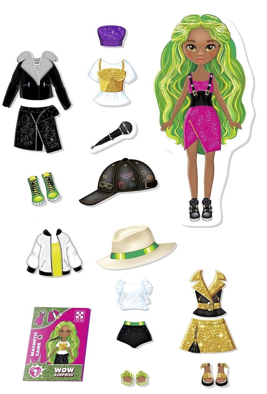 Игра детская магнитная Vladi Toys WOW Surprise Singer 47 магнитов/кукла Multicolor (115619)