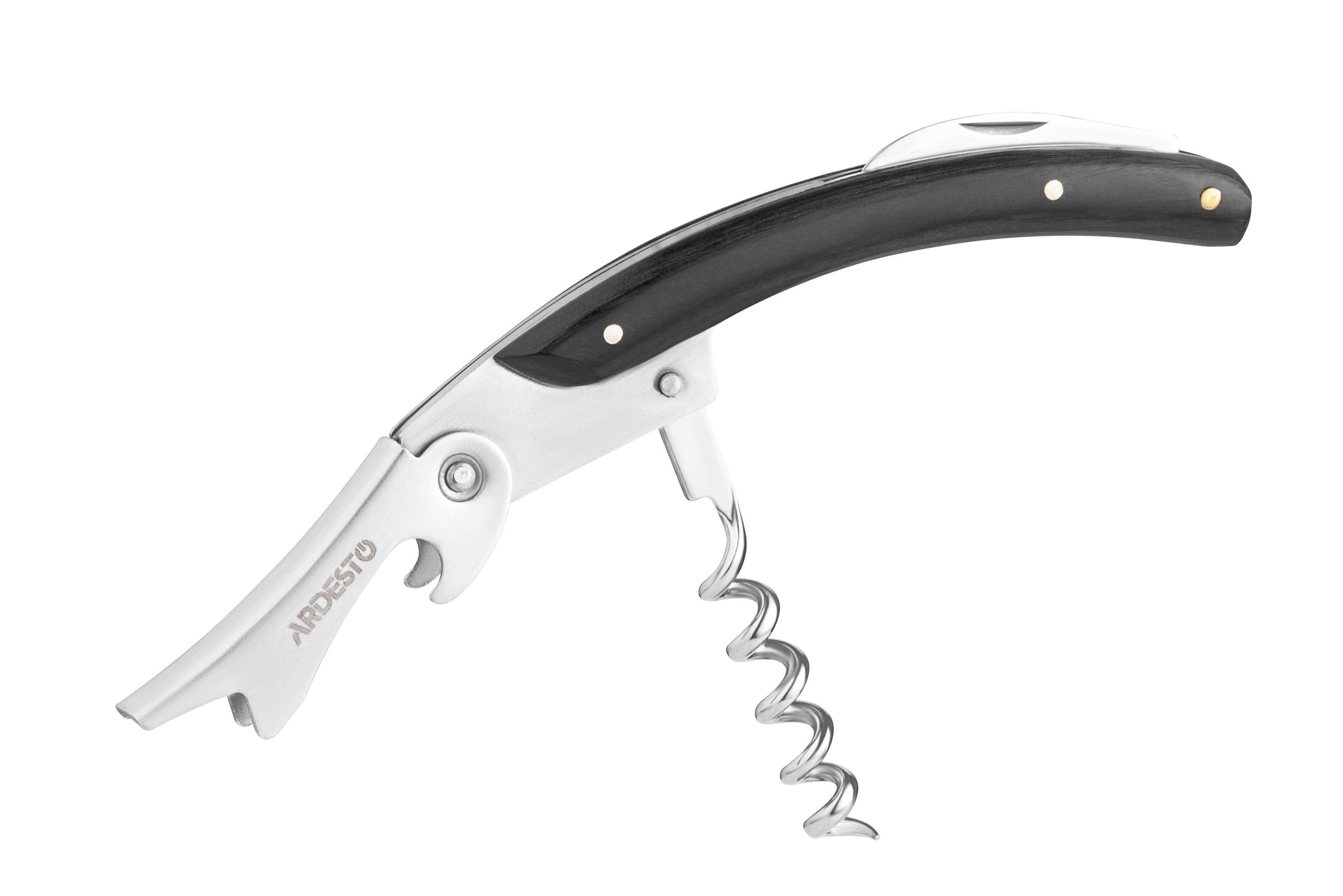 Штопор Ardesto Black Mars нержавіюча сталь/дерево Чорний (30376080) - фото 3 Штопор Ardesto Black Mars нержавіюча сталь/дерево Чорний (30376080) - фото 3