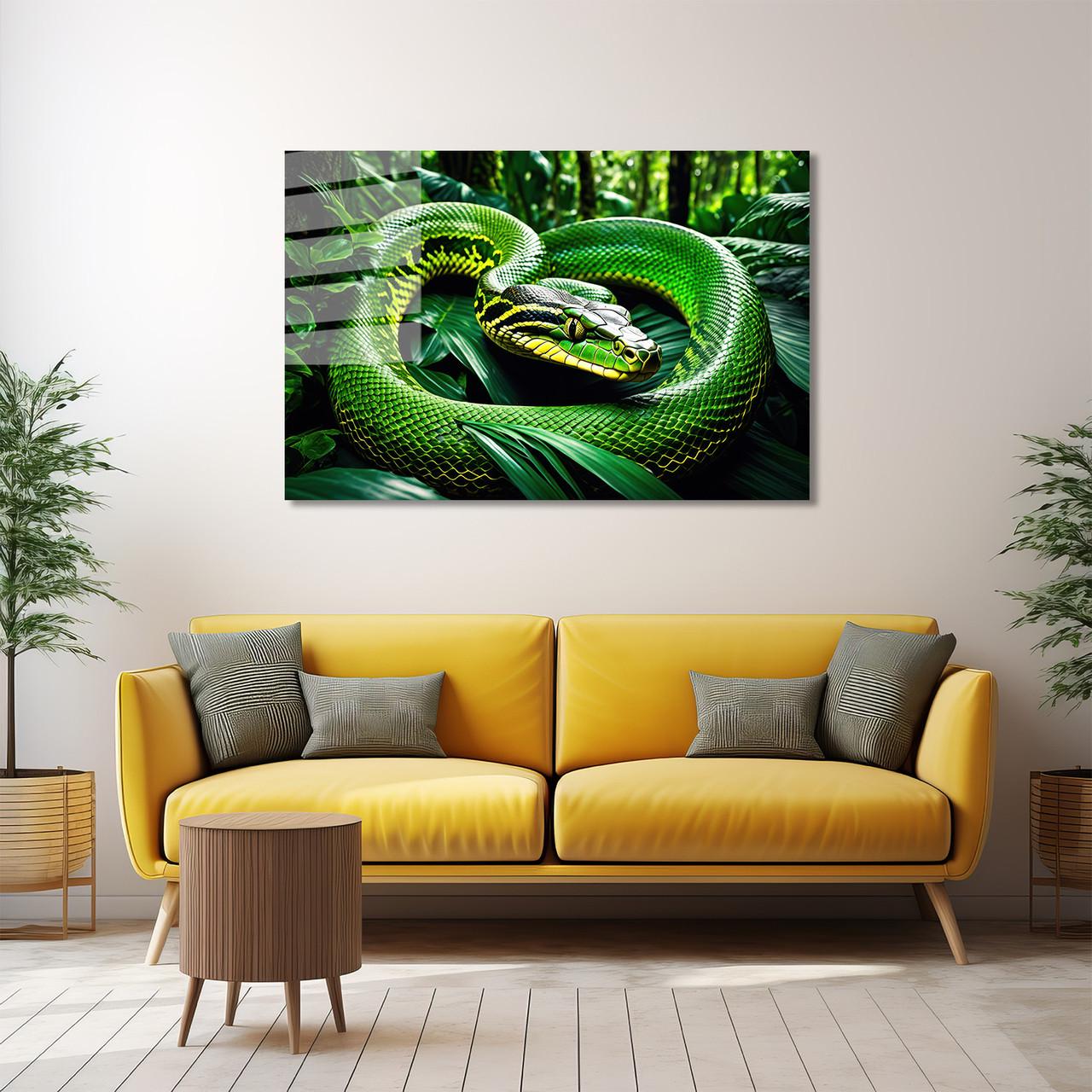 Картина на стекле NovellaPrint Изумрудный взгляд 60х40 см (521.1)