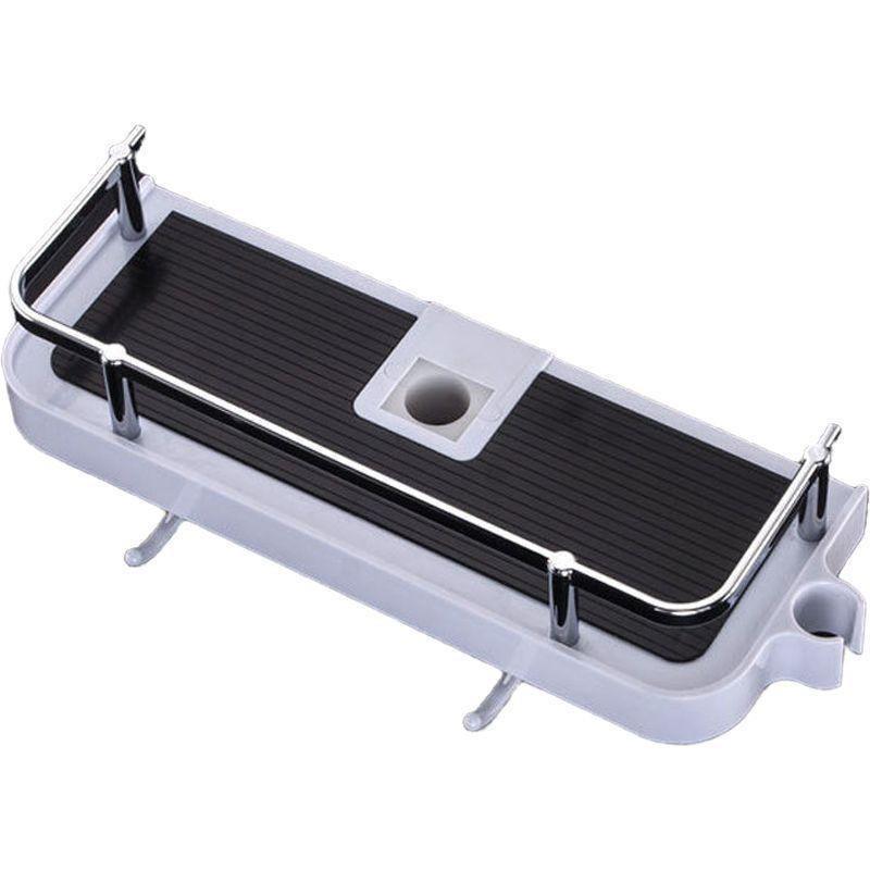 Настенная полка для ванной комнаты Shower Rack 2 крючки (17945717)