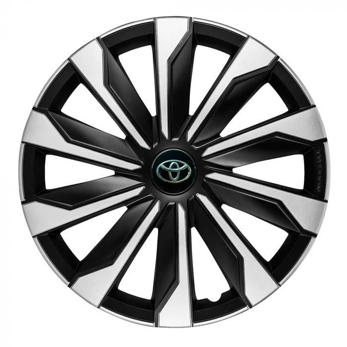Колпаки 4 Racing Typhoon Toyota 4 шт. R17 Silver/Black (29670249)
