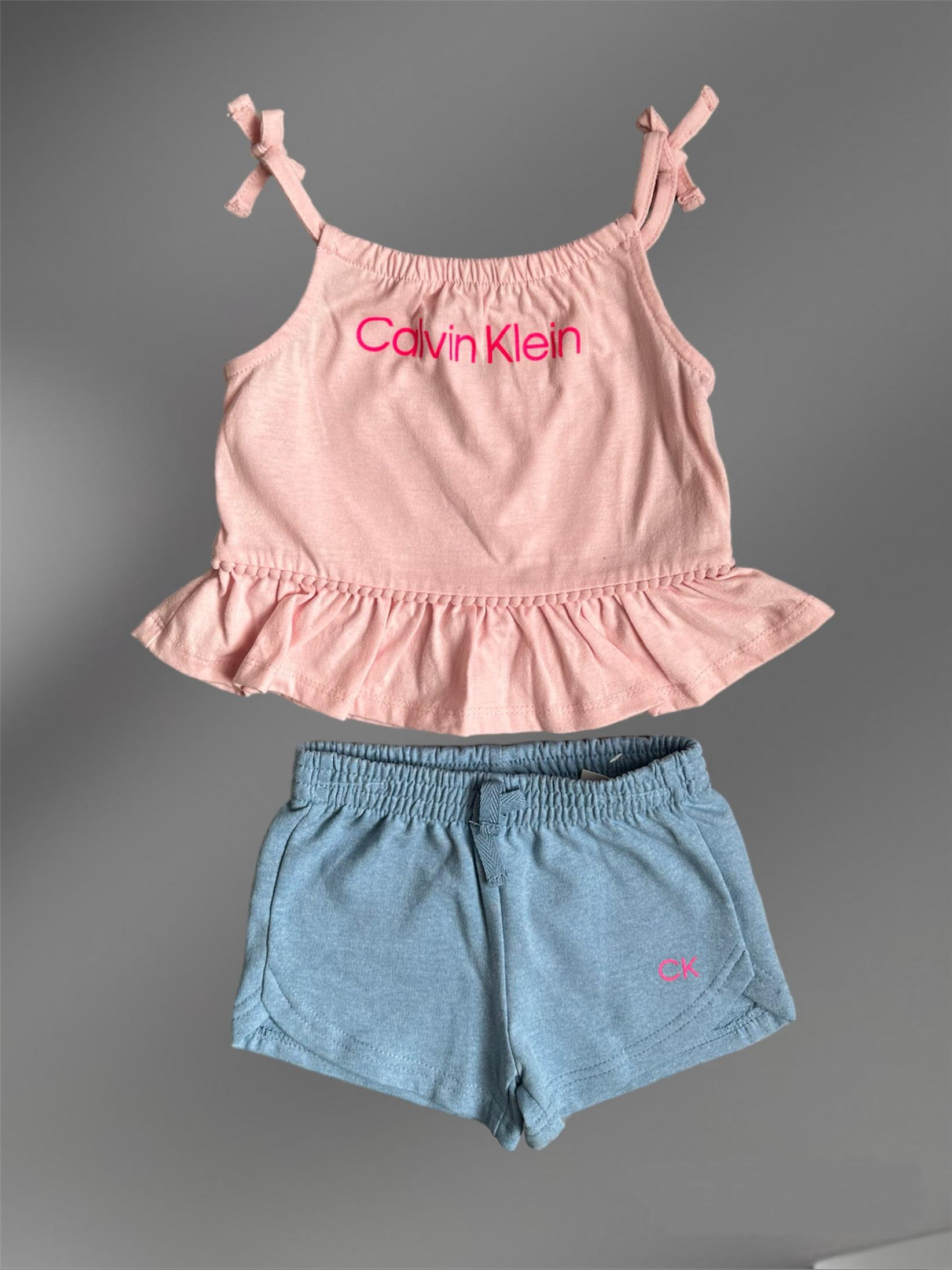 Комплект туника и шорты Calvin Klein 18 мес 80 см Розовый (0012761)