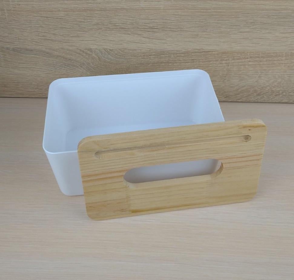 Салфетница кухонная пластиковая с деревянной крышкой Белый (ОДКХ-920) - фото 7 Салфетница кухонная пластиковая с деревянной крышкой Белый (ОДКХ-920) - фото 7