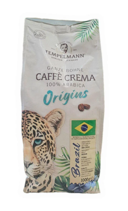 Кава в зернах Tempelmann Origins Brazil 1 кг (13352736)