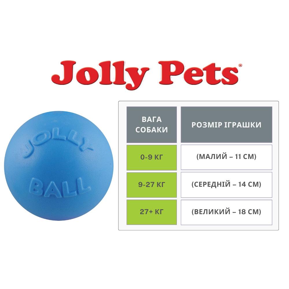 Игрушка для собак JOLLY PETS Bounce-n-Play 11 см Blue (2545BB) - фото 2 Игрушка для собак JOLLY PETS Bounce-n-Play 11 см Blue (2545BB) - фото 2