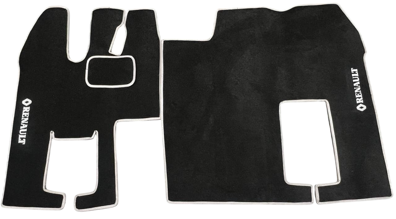 Килимки в салон ворсові для Renault Magnum 460 DXI 2001-2013 проста кабіна 5 шт. Чорний (27327184)