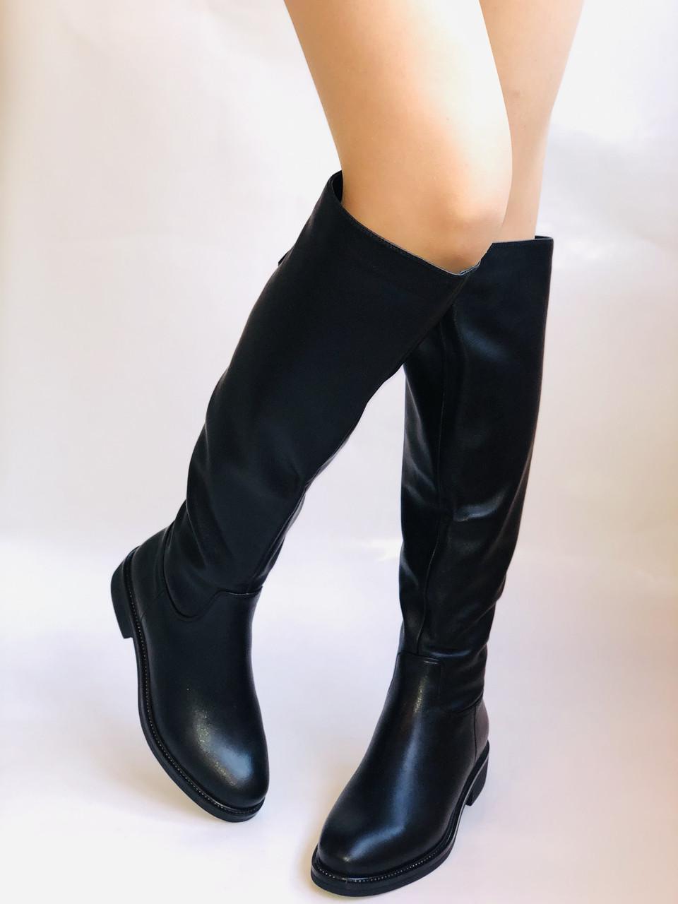 Ботфорти жіночі зимові Molka р. 37 24,0 см Чорний (2444) - фото 4 Ботфорти жіночі зимові Molka р. 37 24,0 см Чорний (2444) - фото 4