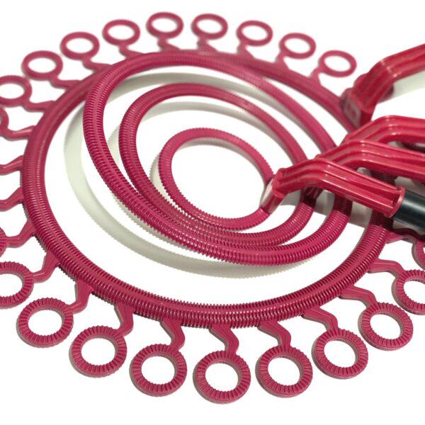 Комплект ракеток для шоу мыльных пузырей Gig Bubbles Малиновый - фото 2