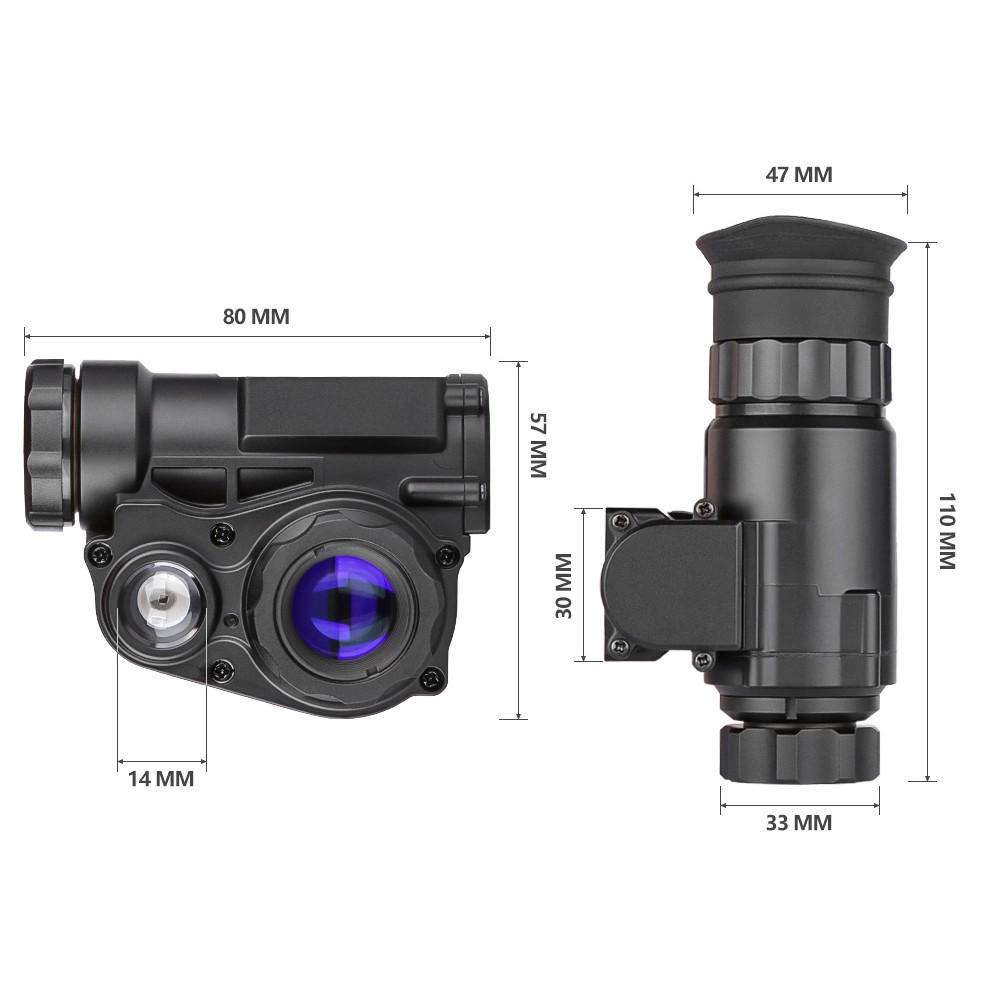 Монокуляр нічного бачення Spina Optics NVG-10 цифровий кріплення на шолом Пікатінні (244740) - фото 8