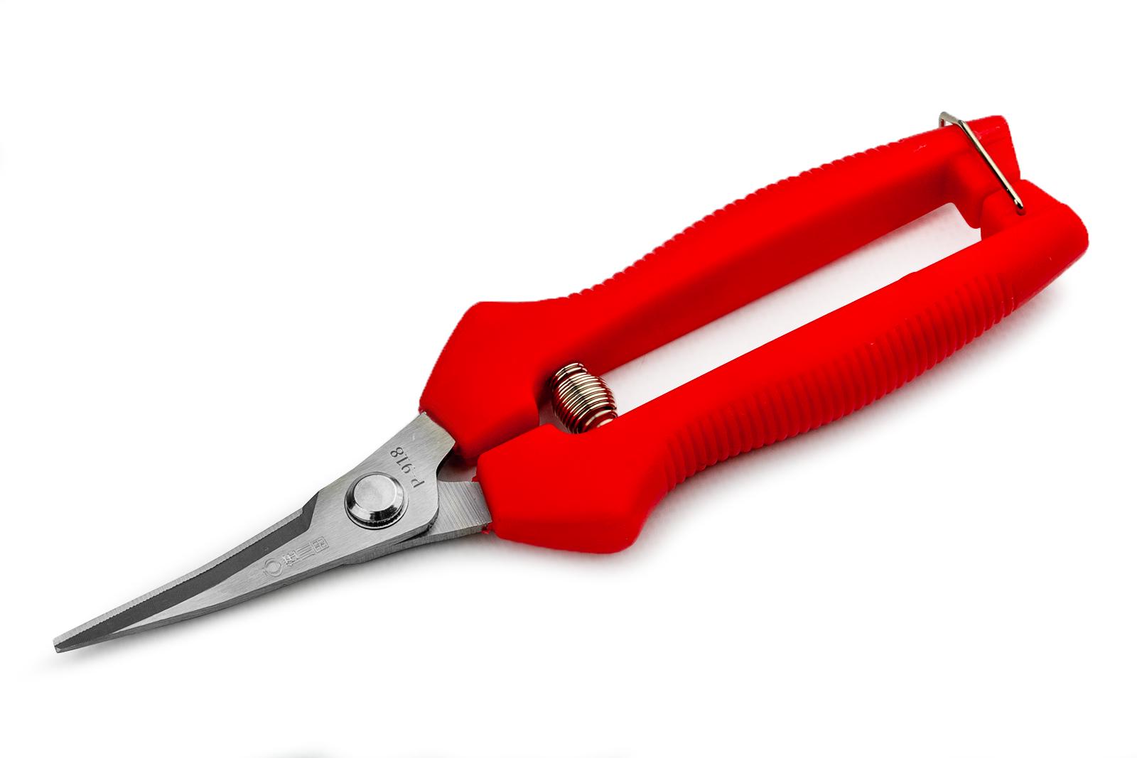 Садові ножиці Sagawata з нержавіючої сталі вигнуті 180 мм (P-918) Садові ножиці Sagawata з нержавіючої сталі вигнуті 180 мм (P-918)