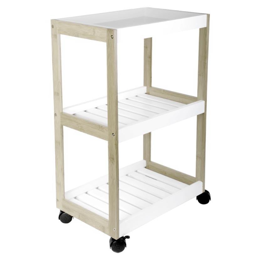 Этажерка для ванной из дерева на колесиках Заринде Бланже/Зефир (АБТ-00070120) Этажерка для ванной из дерева на колесиках Заринде Бланже/Зефир (АБТ-00070120)