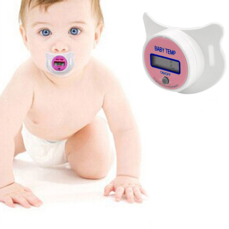 Термометр-пустышка Baby Temp Pacifier для малышей Розовый - фото 10