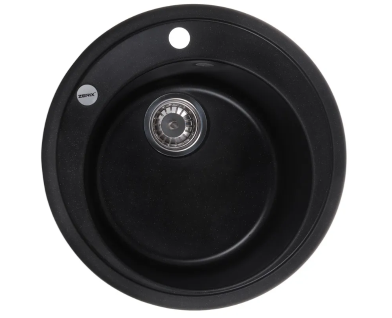 Мойка для кухни Zerix ZS-510R-14 Черный металлик (ZX4538) Мойка для кухни Zerix ZS-510R-14 Черный металлик (ZX4538)