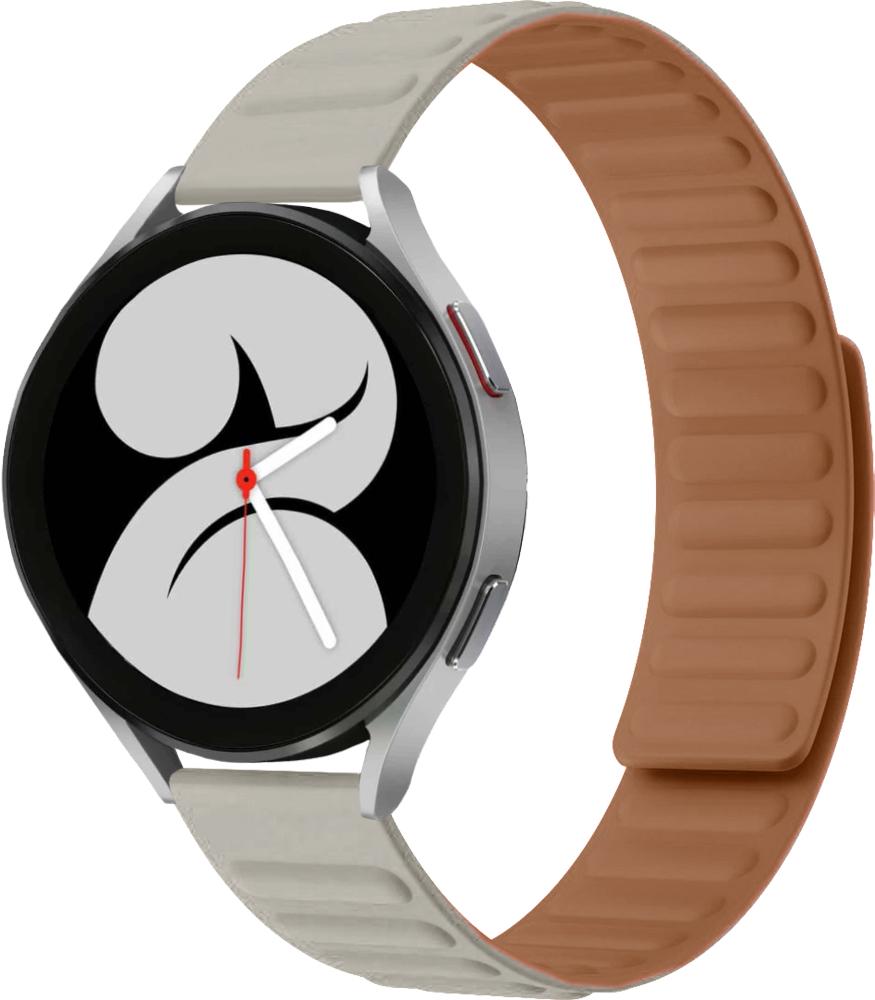 Ремінець Magneter для Galaxy Watch 4 40 мм Beige (26614-34)