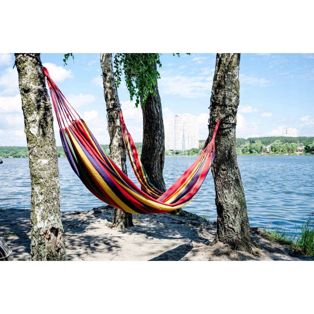 Гамак туристический Garden Line HAM3323 200x100 см Красный - фото 4 Гамак туристический Garden Line HAM3323 200x100 см Красный - фото 4