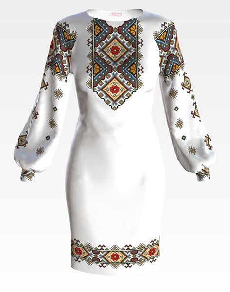 Заготовка женского платья ПЛ059 Нежный орнамент для вышивки бисером и нитками из домотканого полотна Белый (ПЛ059дБ) Заготовка женского платья ПЛ059 Нежный орнамент для вышивки бисером и нитками из домотканого полотна Белый (ПЛ059дБ)