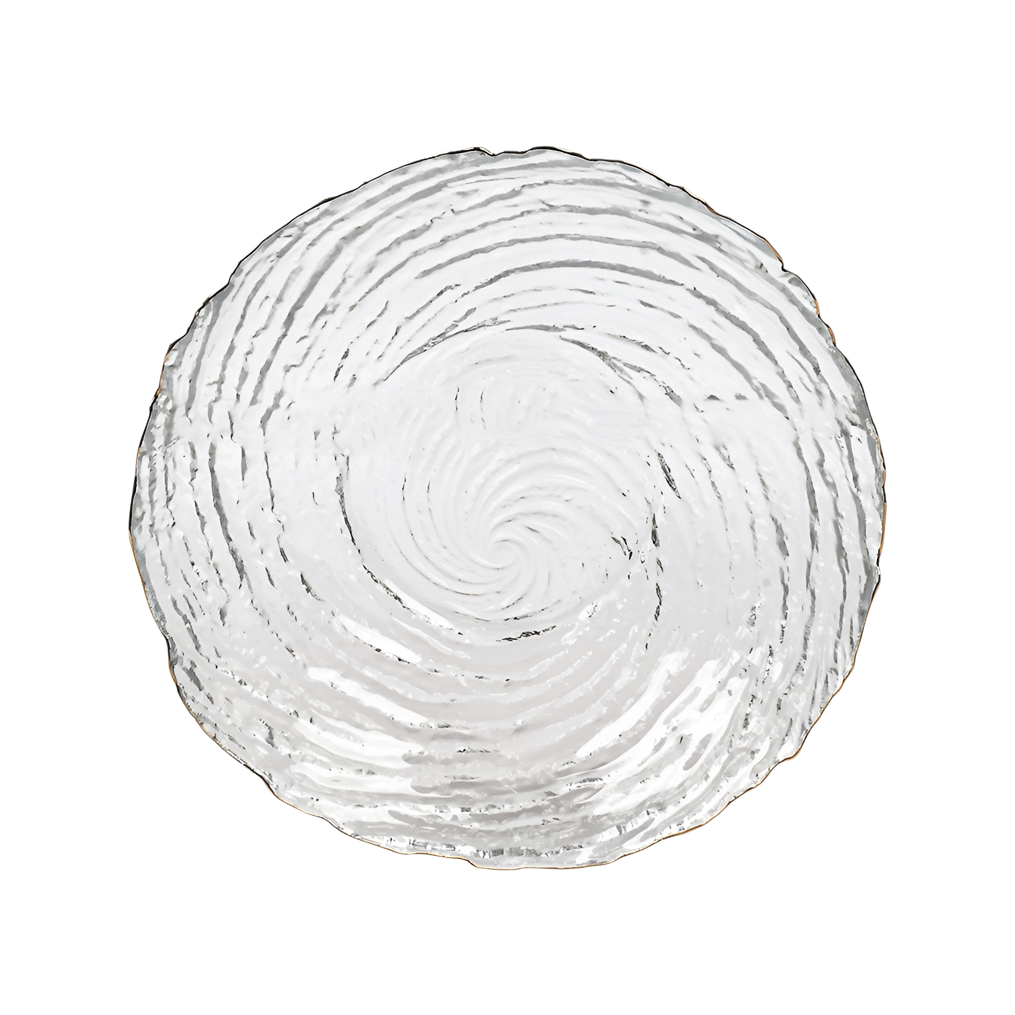 Салатник стеклянный Stenson Whirlpool 13 см Прозрачный (R93029-13)