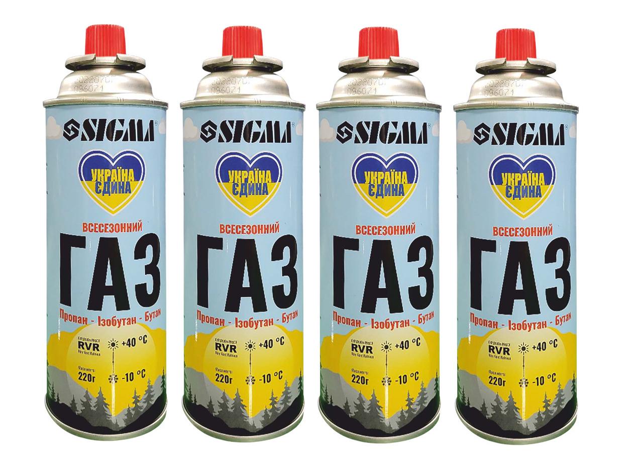 Набір балонів газових Sigma RVR 4 шт.