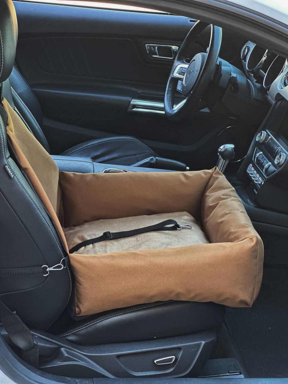 Автокресло-автогамак Incor для собак и кошек с чехлом 52x52 см Коричневый (К-52) - фото 3 Автокресло-автогамак Incor для собак и кошек с чехлом 52x52 см Коричневый (К-52) - фото 3