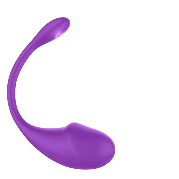 Віброяйце смарт дистанційне силіконове Love Spouse USB з дистанційним керуванням 9,5 см Фіолетовий