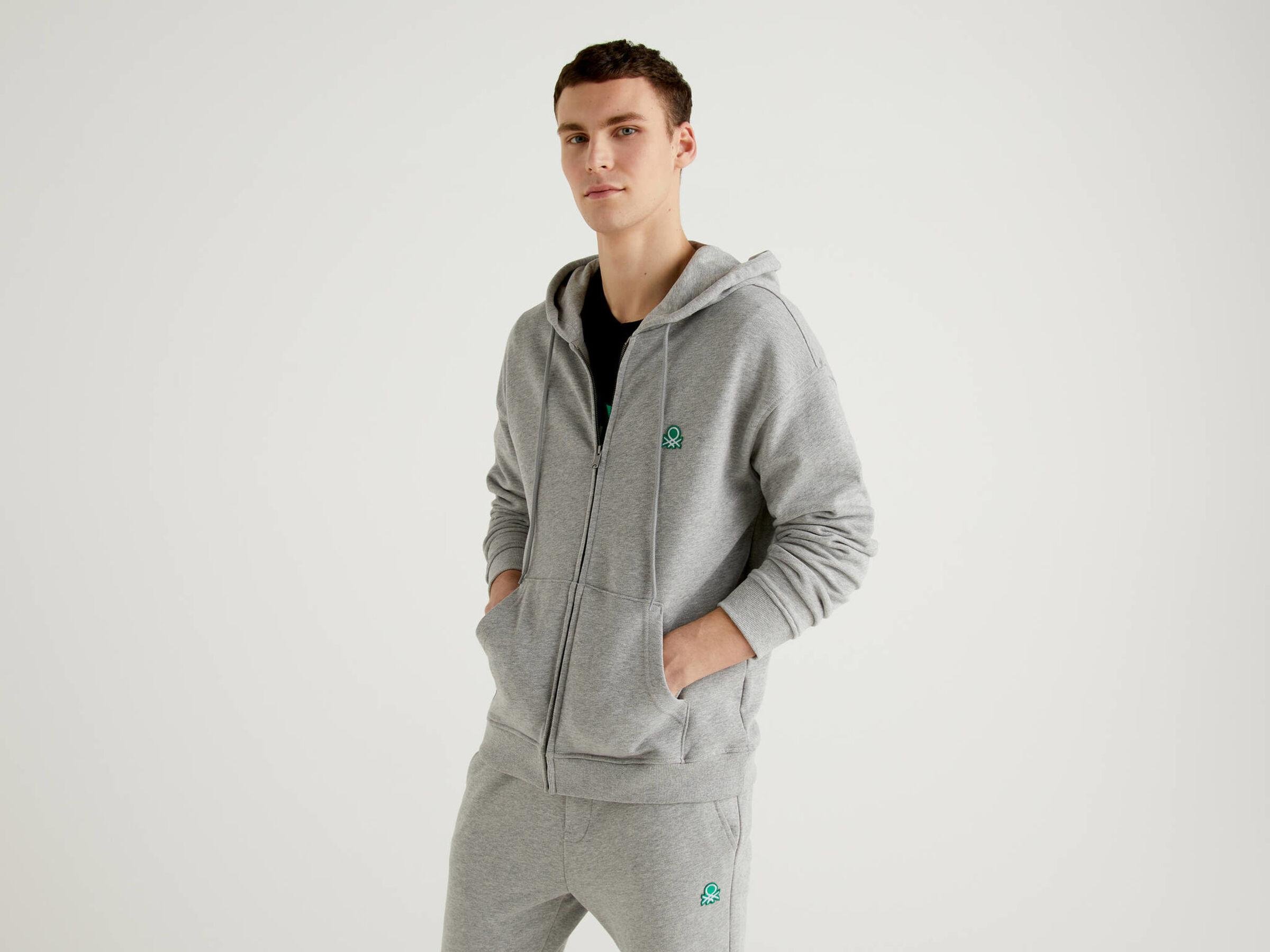 Свитшот мужской Benetton 3j68j5217 XXL Серый Свитшот мужской Benetton 3j68j5217 XXL Серый