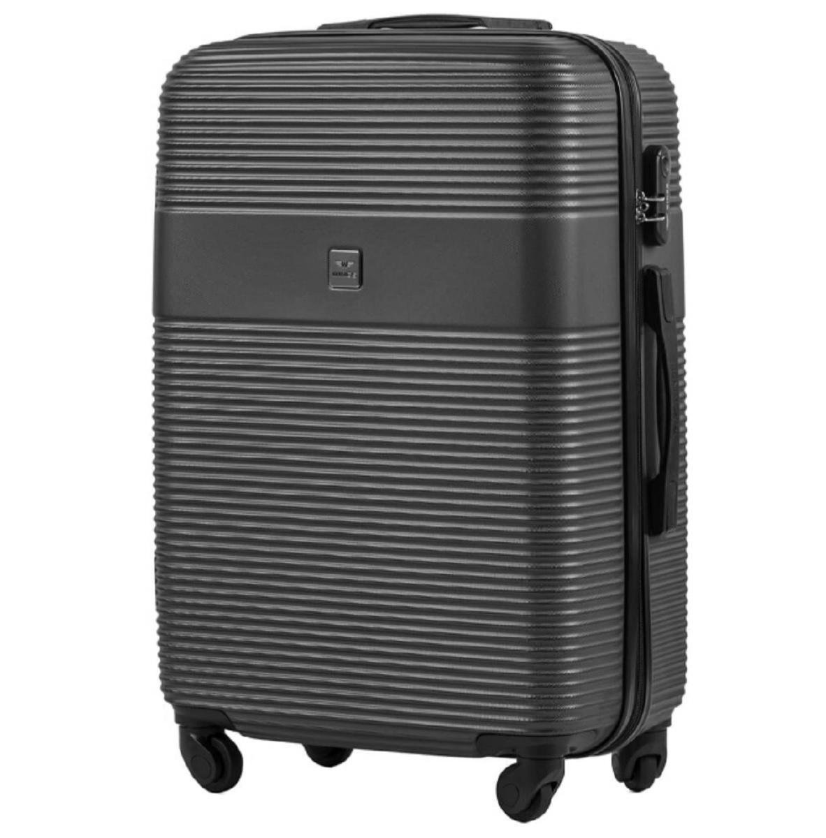Чемодан Wings 5398 средний пластиковый Графитовый (Wp00566)