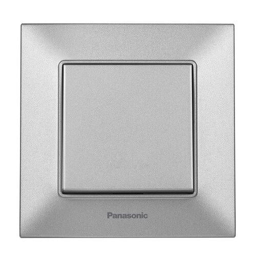 Выключатель одноклавишный Panasonic Arkedia Slim Серебристый (WNTC0001-2SL)