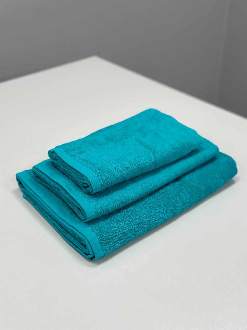 Комплект полотенец 40х70/50х90/70х140 см 400 г/м2 Бирюзовый (14163718) - фото 1 Комплект полотенец 40х70/50х90/70х140 см 400 г/м2 Бирюзовый (14163718) - фото 1
