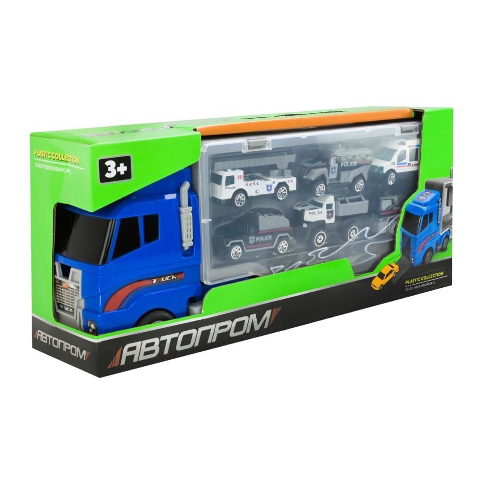 Дитячий трейлер із машинками PS006-3 6 шт. (26130615) Дитячий трейлер із машинками PS006-3 6 шт. (26130615)