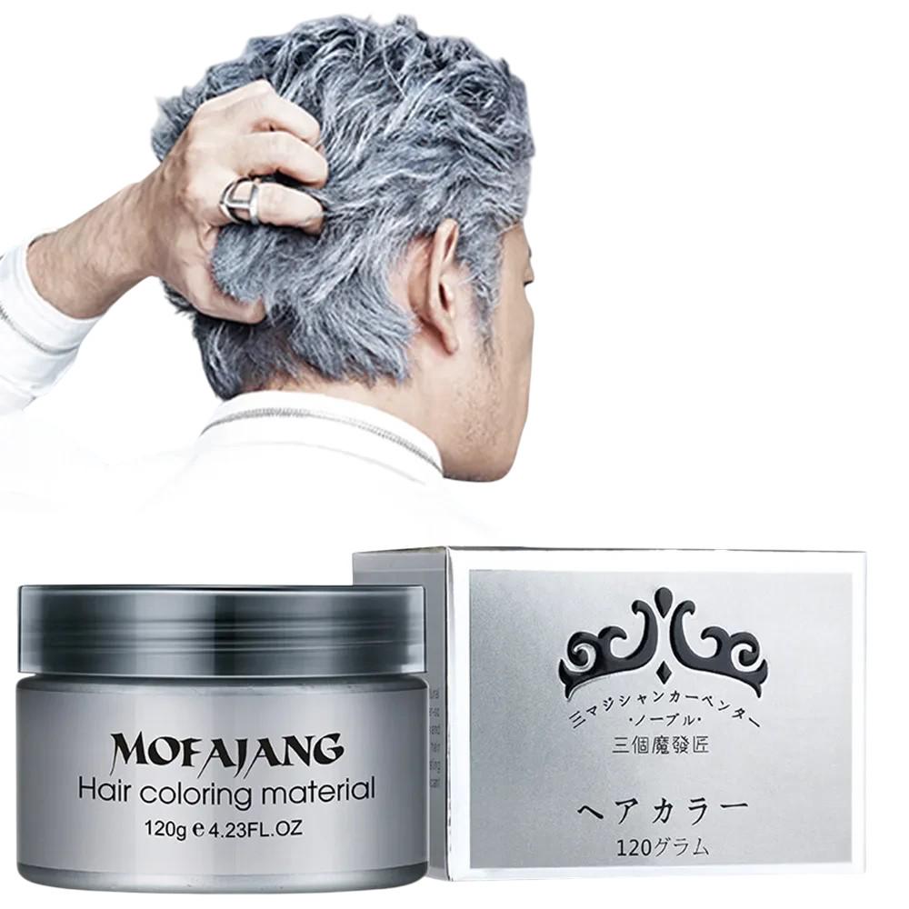 Фарба-віск тимчасова для волосся Mofajang 120 мл Silver/Gray - фото 5 Фарба-віск тимчасова для волосся Mofajang 120 мл Silver/Gray - фото 5