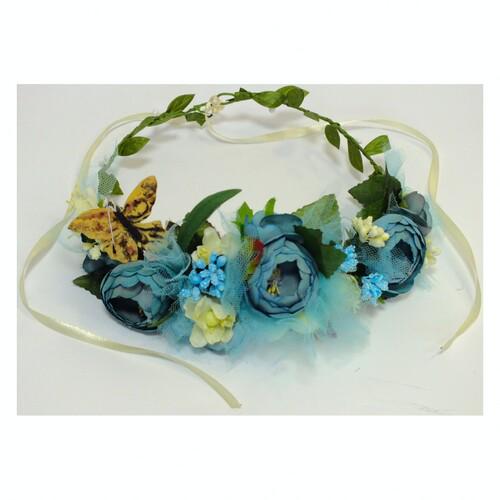 Веночек на голову Весенняя фея Seta Decor 17-702 Mint