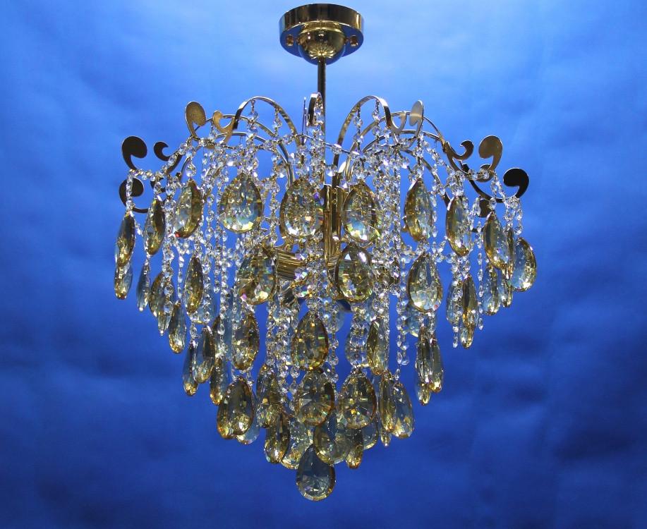 Хрустальная люстра L1310/6 Золото/Белый/Бежевый (AN000776)