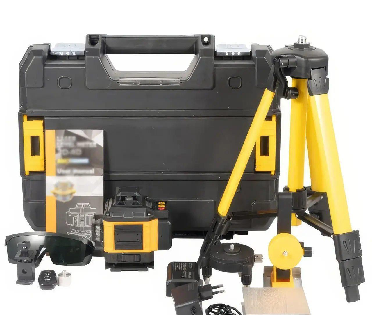 Лазерный уровень 4D аккумуляторный 16 линий в кейсе Лазерный уровень 4D аккумуляторный 16 линий в кейсе