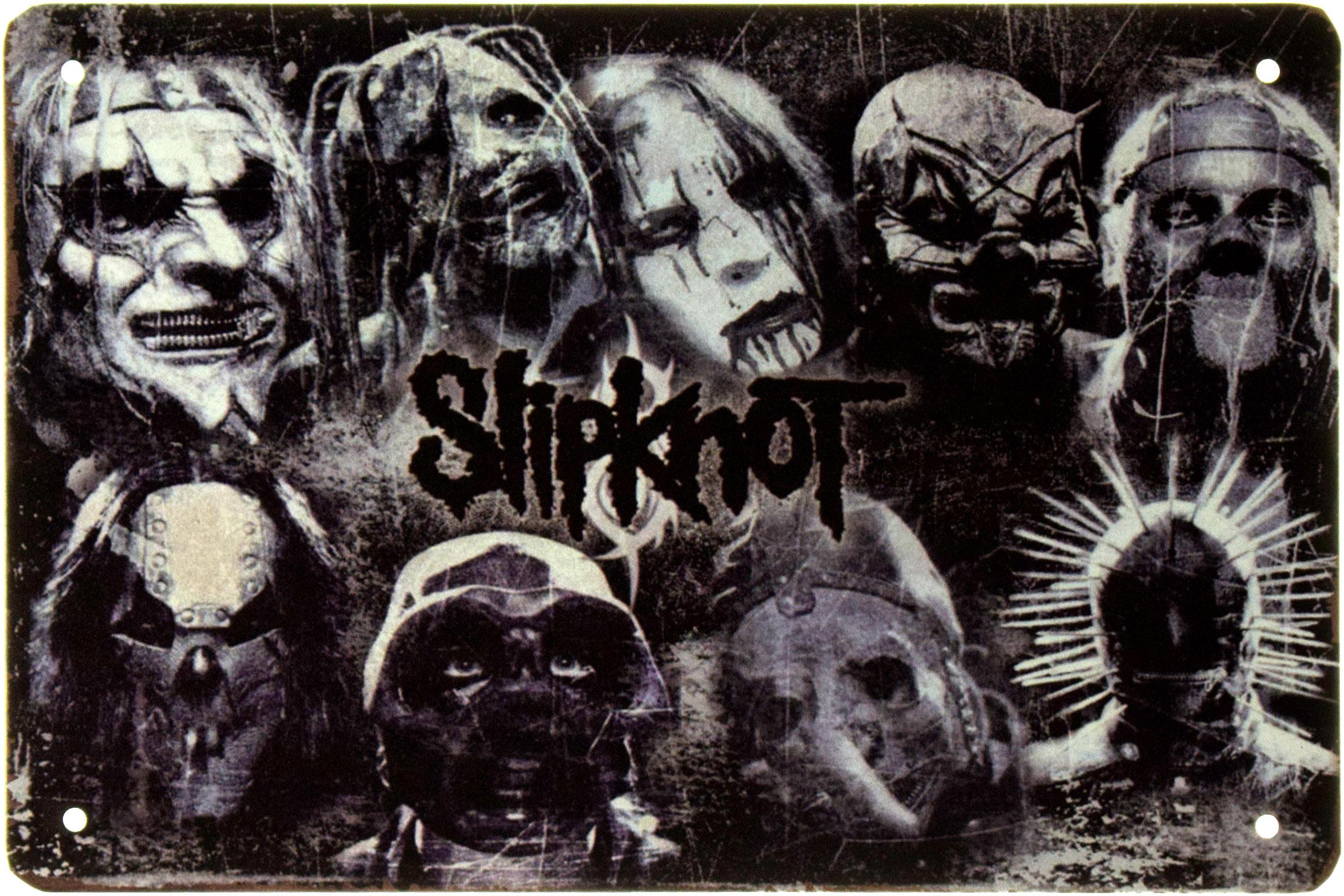 ᐉ Табличка металлическая Slipknot Band 20x30 см • Купить в Киеве