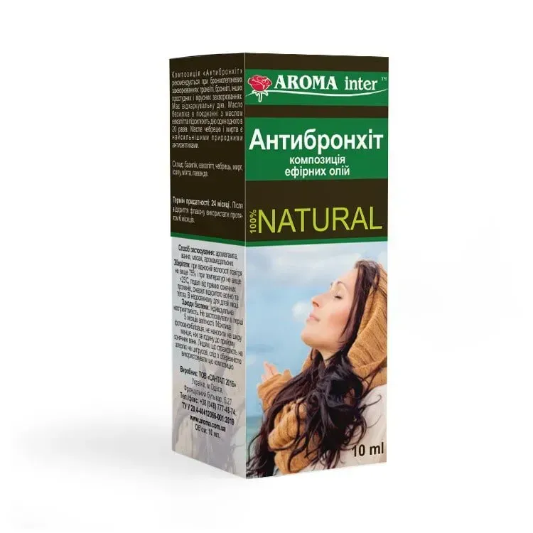 Аромаолія композиція ефірних Антибронхіт 10 мл (4077) Аромаолія композиція ефірних Антибронхіт 10 мл (4077)
