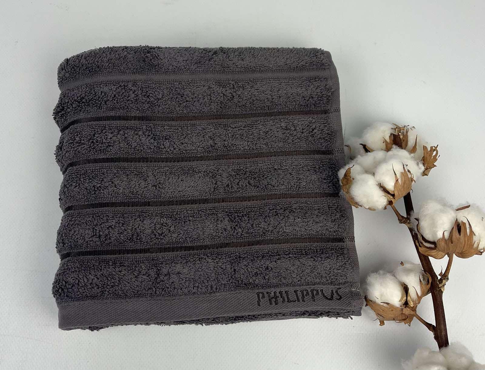 Рушник Philippus Delux Cotton Barbaros А142 50x90 см Коричневий (CN31728) - фото 1