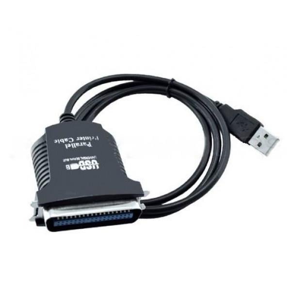 Переходник Kingda USB-LPT B00026 0,8 м Черный (579164)