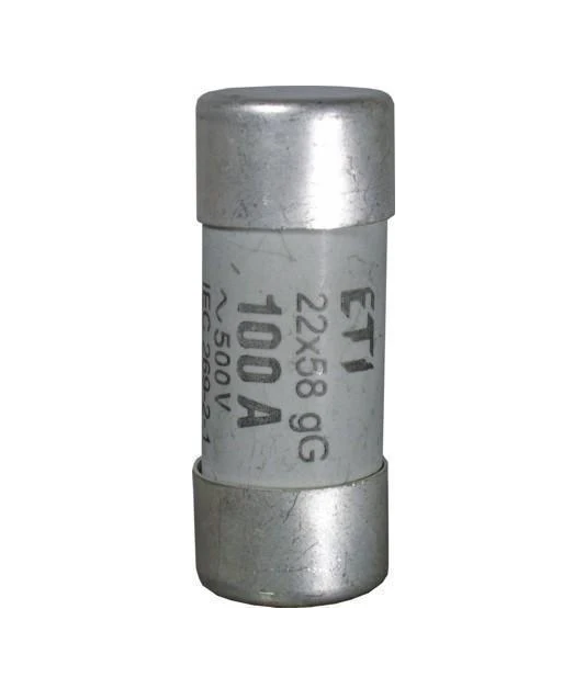 Предохранитель ETI цилиндрический CH 22x58 gG 100A 500V (2640025)