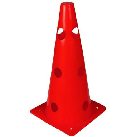 Конус тренувальний Profi для розмітки з отворами 38 см Червоний (MS 4169-2)