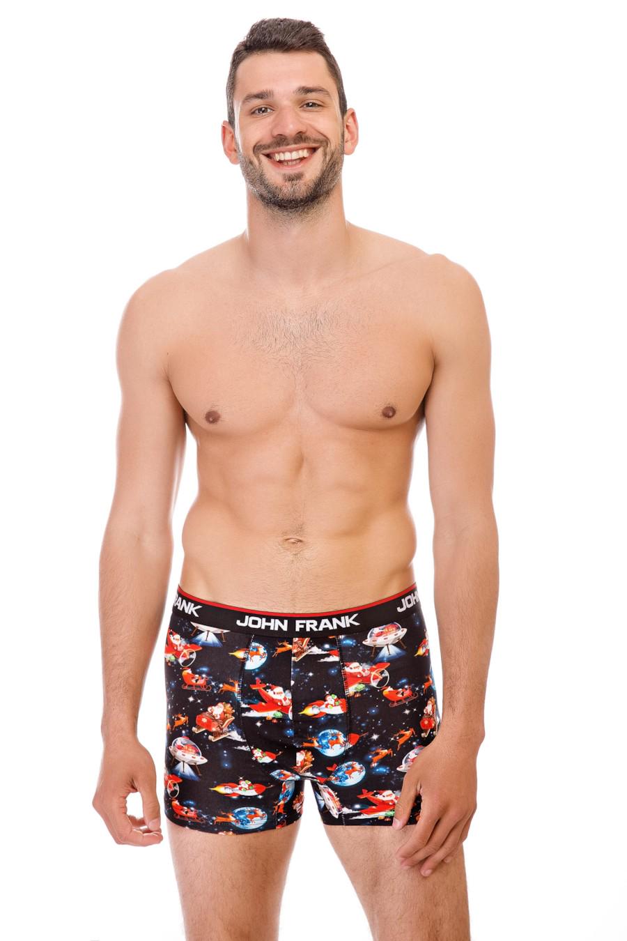 Трусы боксеры John Frank р. 50/L Синий (63125)