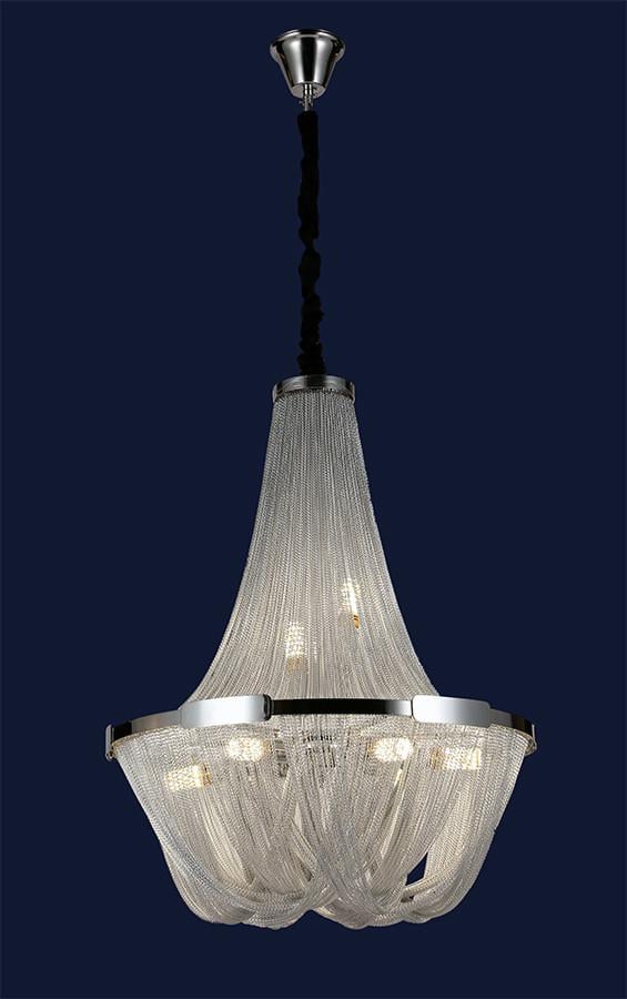 Люстра Levistella 908D0084-8 Неоклассика из цепей Silver (1887929003) - фото 2