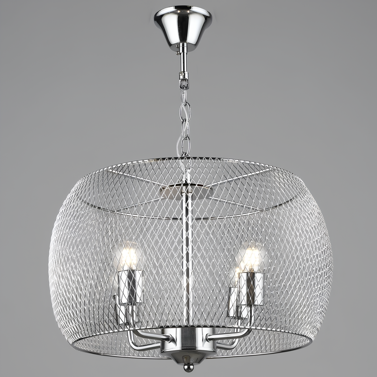 Люстра Sirius с металлическим корпусом под четыре лампы Е27 Хром (B S2456/4 CH)