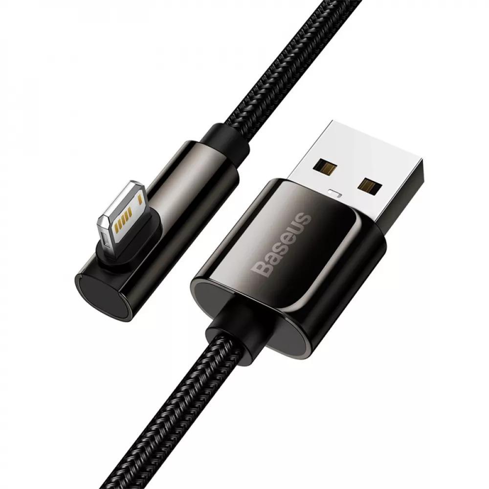 Кабель Baseus CALCS-01 Legend Series Elbow Fast Charging Lightning 2,4 A 1 м Black - фото 3