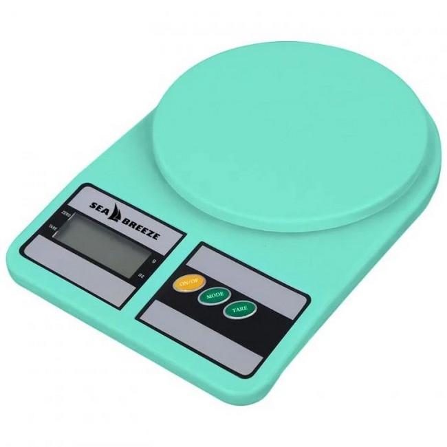 Кухонные весы SeaBreeze SB-070 до 10 кг Turquoise (iz14449)