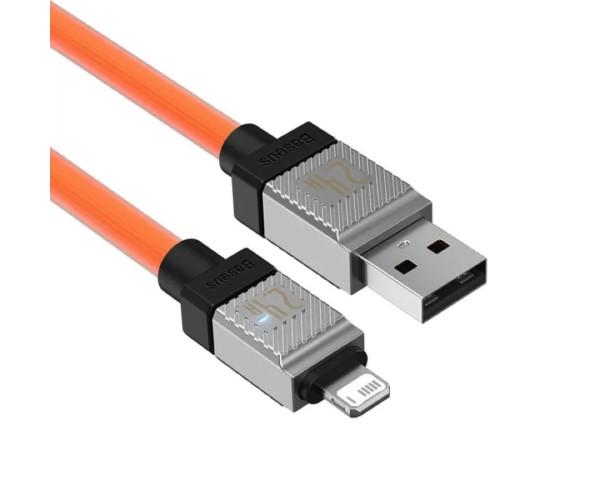 Кабель USB Data BASEUS CoolPlay USB to Lightning 2,4A 2 м Orange - фото 7 Кабель USB Data BASEUS CoolPlay USB to Lightning 2,4A 2 м Orange - фото 7