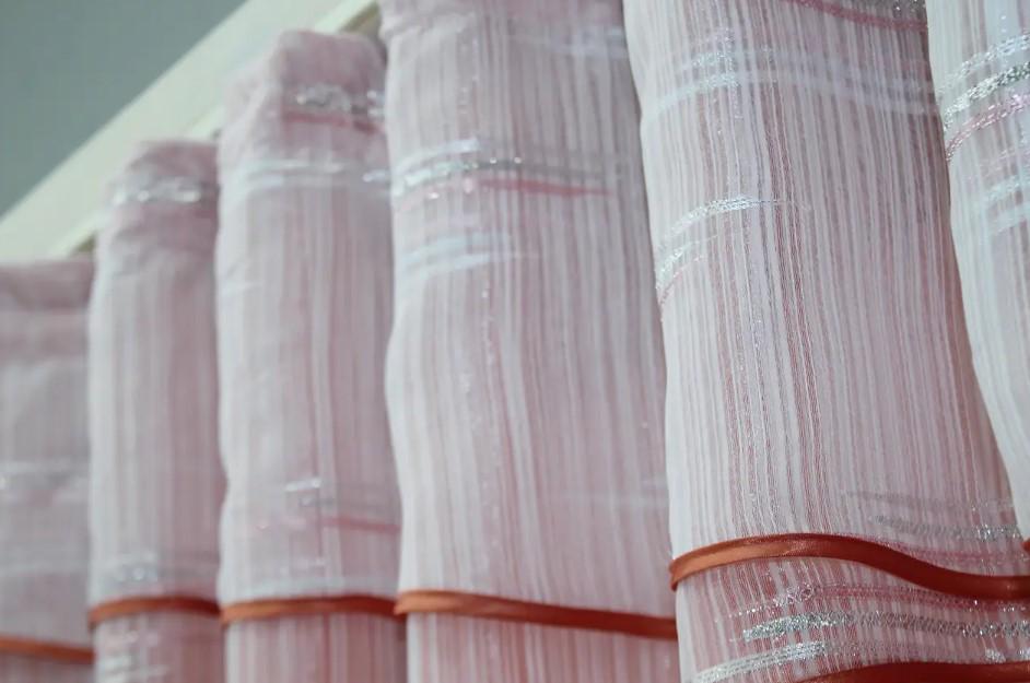 Шторки кухонні 280х170 см Марсала/Білий (091к) - фото 2 Шторки кухонні 280х170 см Марсала/Білий (091к) - фото 2