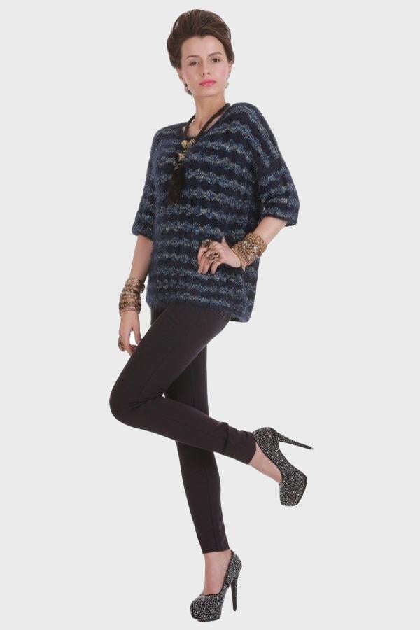 Свитер женский демисезонный Forza Viva FV-5540090 Трава р. 42 Синий (17852153) - фото 6