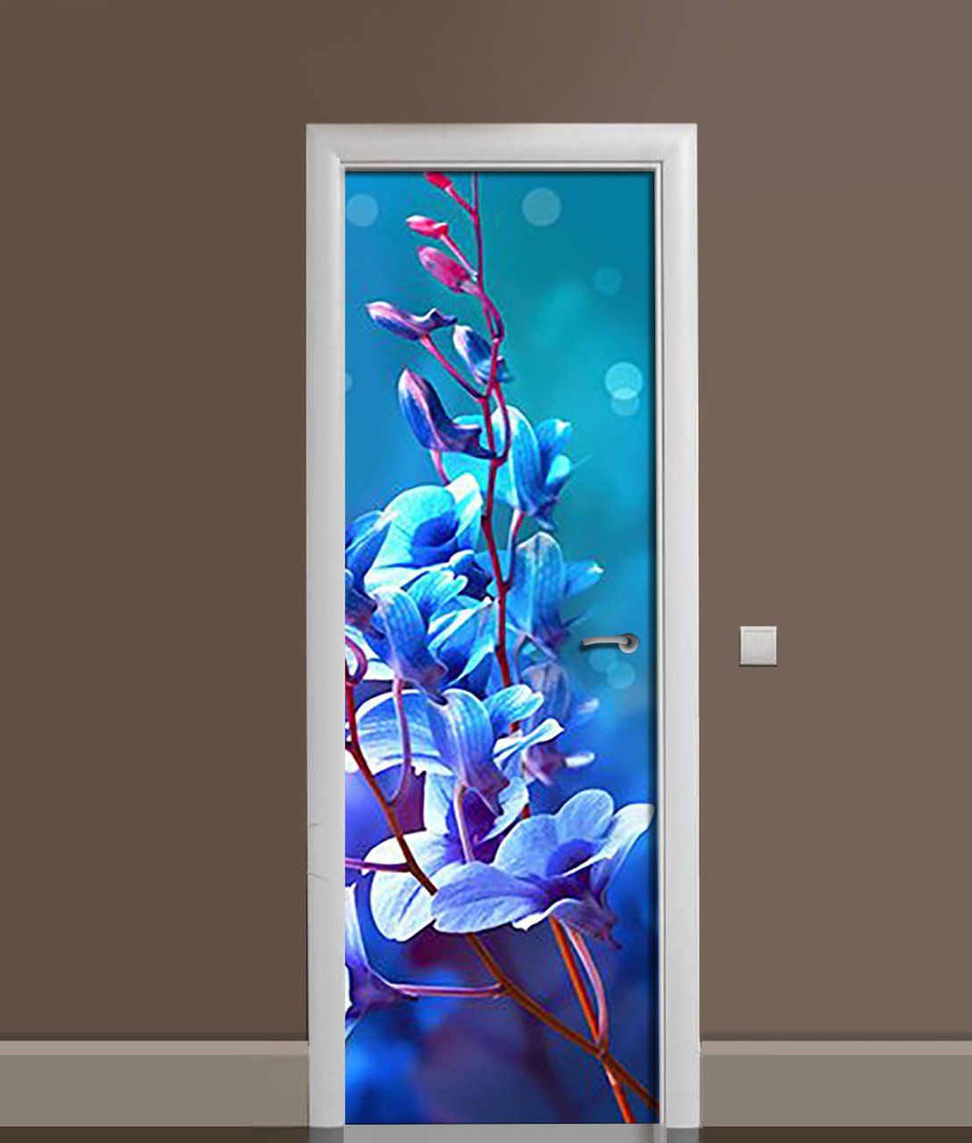 Наклейка 3D на двери Zatarga Синие блики 650х2000 мм (1283915544) Наклейка 3D на двери Zatarga Синие блики 650х2000 мм (1283915544)