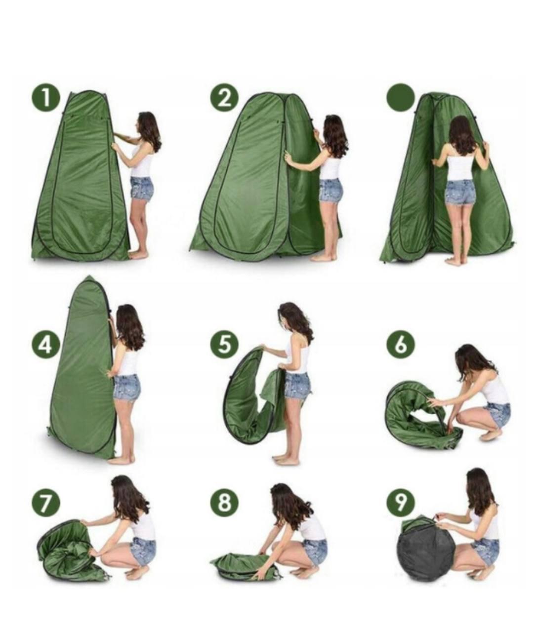 Палатка-кабинка туристическая складная 190х120х120 см с подвесным душем на 20 л Зеленый (9a0f3994) - фото 7 Палатка-кабинка туристическая складная 190х120х120 см с подвесным душем на 20 л Зеленый (9a0f3994) - фото 7